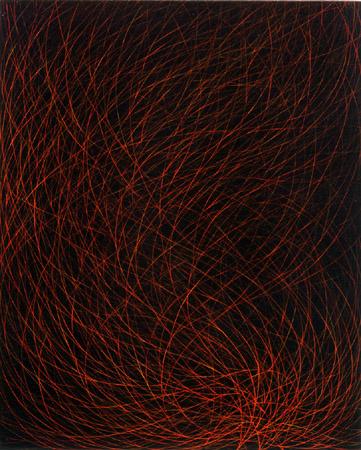 untitled red bush, black 2001 